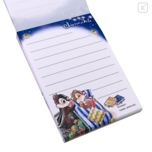 Japan Disney Mini Notepad - Chip & Dale Star Night - 2