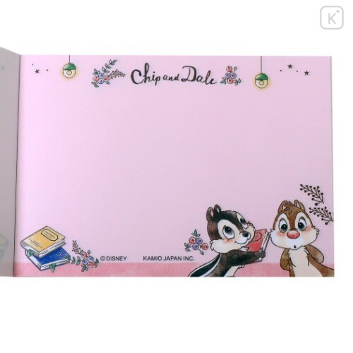 Japan Disney Mini Notepad - Chip & Dale Star Night - 3