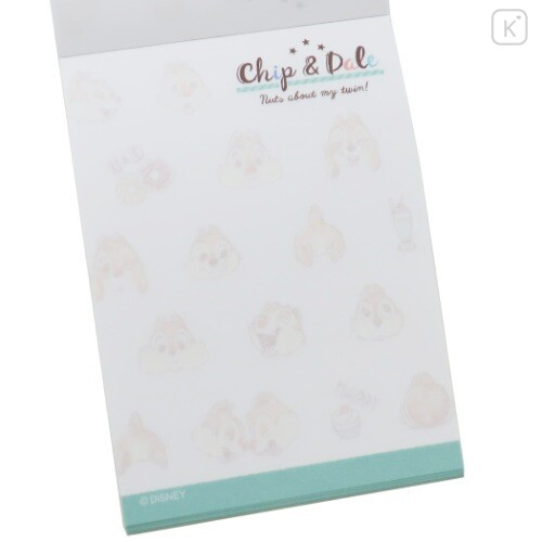Japan Disney Mini Notepad - Chip & Dale Star Smile - 2