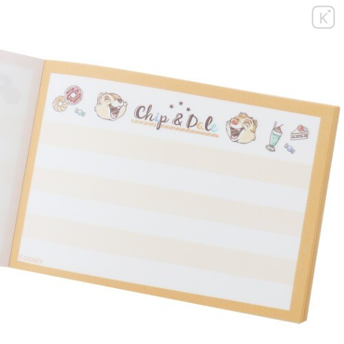 Japan Disney Mini Notepad - Chip & Dale Star Smile - 3