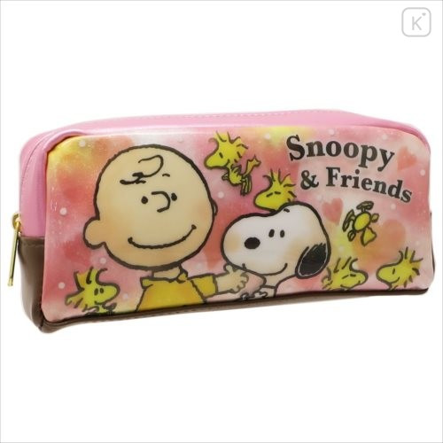 Japan Peanuts Pouch - Snoopy & Friends Pink - 1