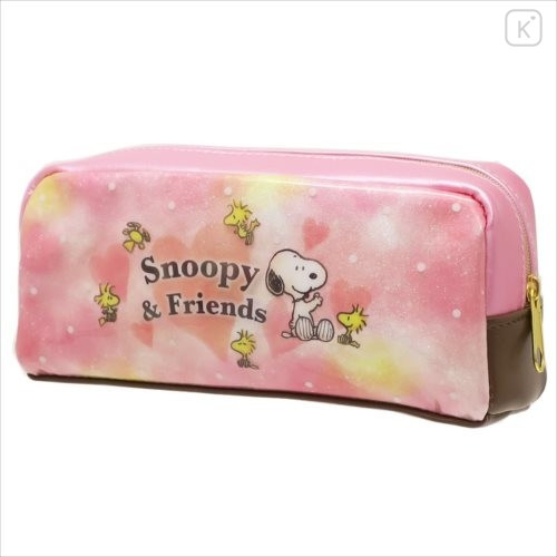 Japan Peanuts Pouch - Snoopy & Friends Pink - 3