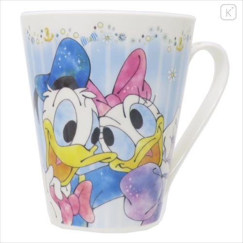 Japan Disney Ceramic Mug - Donald & Daisy - 1
