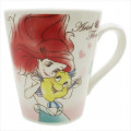 Japan Disney Ceramic Mug - Ariel & Flounder Lovely Friends - 1