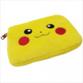 Japan Pokemon Mini Pouch with Tissue Case - Pikachu Face - 3