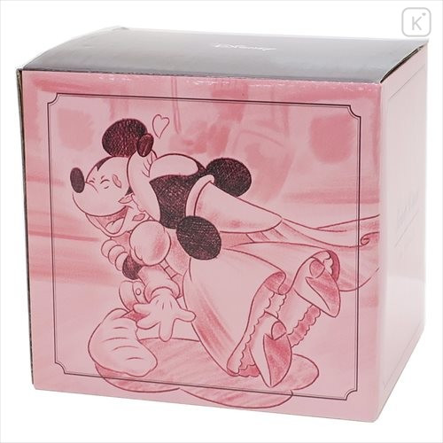 Japan Disney Ceramic Mug - Mickey & Minnie Sweet Kiss - 4