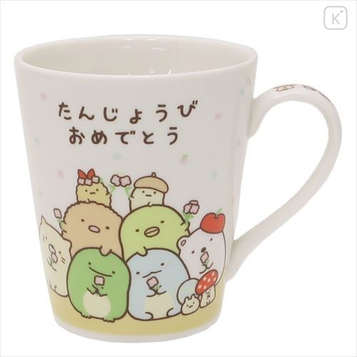 Japan San-X Ceramic Mug - Sumikko Gurashi Happy Birthday - 1