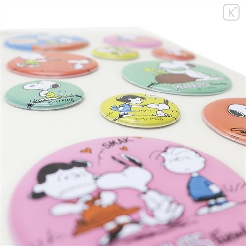 Japan Peanuts 3D Mini Badge Sticker - Snoopy - 2