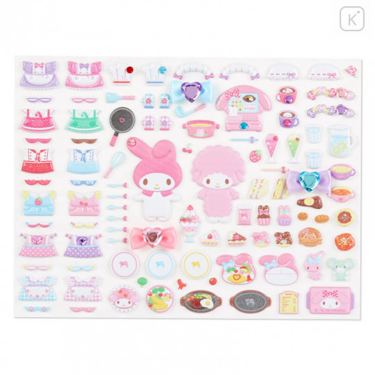 Japan Sanrio Playing Sticker Bag - My Melody / Bakery Cafe - 3