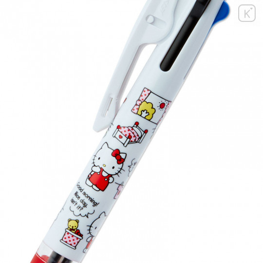 Japan Sanrio Jetstream 3 Color Multi Ball Pen - Hello Kitty - 4