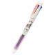 Japan Sanrio Clip-On Slim 3 Color Multi Ball Pen - Kuromi