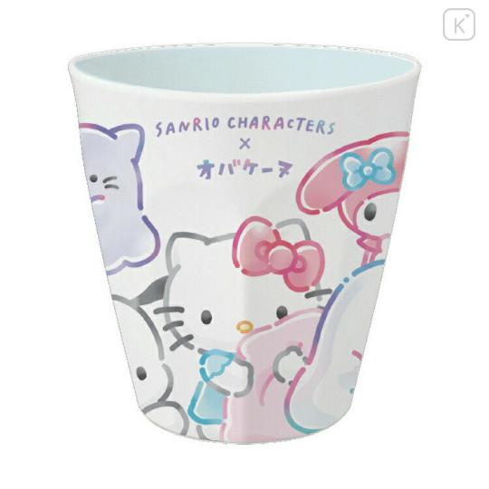 Japan Sanrio × Obakenu Melamine Tumbler - Characters / White - 1