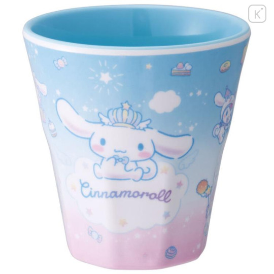 Japan Sanrio Melamine Tumbler - Cinnamoroll / Sky 20th Anniversary - 1