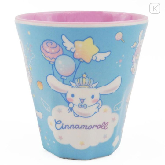 Japan Sanrio Melamine Tumbler - Cinnamoroll / Sky 20th Anniversary B - 1