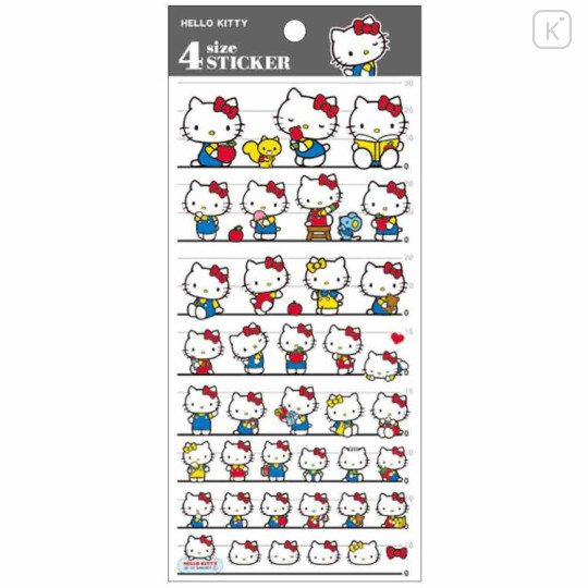 Japan Sanrio 4 Size Sticker - Hello Kitty & Family v2 - 1