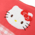 Japan Sanrio Embroidery Pouch - Hello Kitty : Gingham - 4