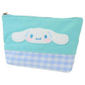 Japan Sanrio Embroidery Pouch - Cinnamoroll / Gingham - 1