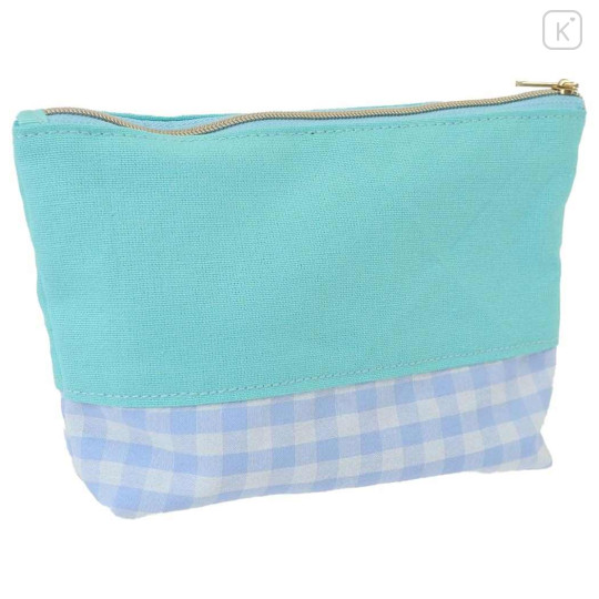 Japan Sanrio Embroidery Pouch - Cinnamoroll / Gingham - 2