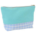 Japan Sanrio Embroidery Pouch - Cinnamoroll / Gingham - 2