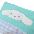 Japan Sanrio Embroidery Pouch - Cinnamoroll / Gingham - 4