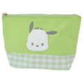 Japan Sanrio Embroidery Pouch - Pochacco / Gingham - 1