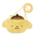 Japan Sanrio Face Pochette Shoulder Bag - Pompompurin / Fluffy - 1