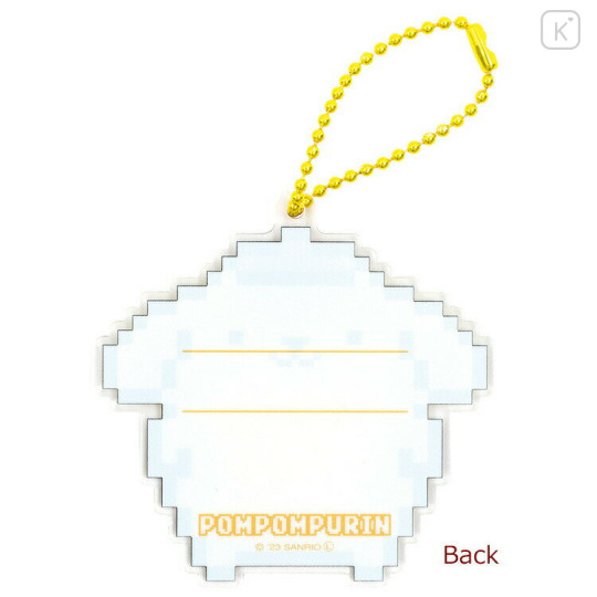 Japan Sanrio Acrylic Name Tag - Pompompurin / Pixel Art - 2