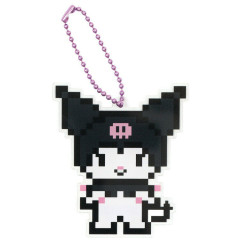 Japan Sanrio Acrylic Name Tag - Kuromi / Pixel Art