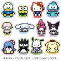 Japan Sanrio Secret Acrylic Magnet - Characters Pixel Art / Blind Box - 1