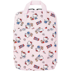 Japan Sanrio 13 inch Laptop Bag Tablet Case - Hello Kitty & Tiny Chum / Pink