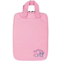 Japan Sanrio 13.3 inch Laptop Bag Tablet Case - Kuromi & My Melody / Pink