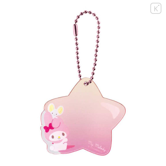 Japan Sanrio Acrylic Name Tag Keychain - My Melody : Clear Star - 1