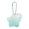 Japan Sanrio Acrylic Name Tag Keychain - Pochacco : Clear Star - 1
