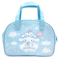 Japan Sanrio Vinyl Boston Bag - Cinnamoroll & Milk / Blue Sky - 1