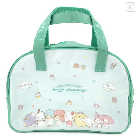 Japan Sanrio Vinyl Boston Bag - Characters / Lineup - 1