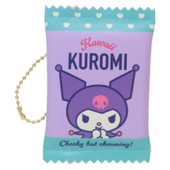 Japan Sanrio Mini Flat Pouch - Kuromi / Retro