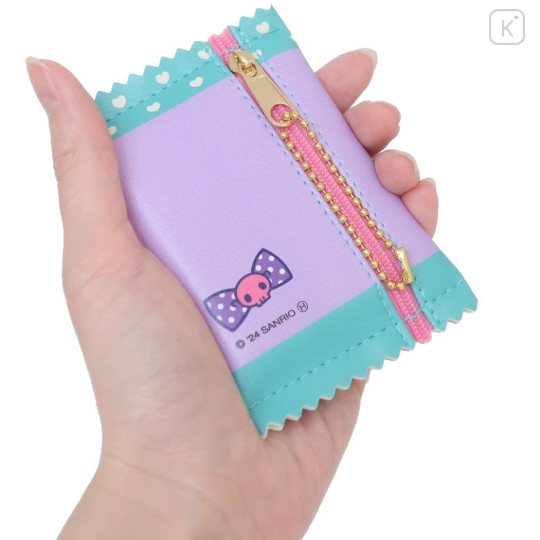 Japan Sanrio Mini Flat Pouch - Kuromi / Retro - 2