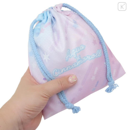 Japan Sanrio × Oshinoko Drawstring Pouch - Cinnamoroll - 2