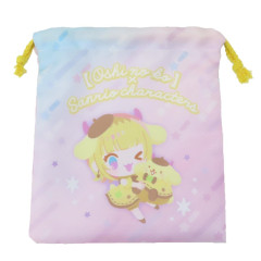 Japan Sanrio × Oshinoko Drawstring Pouch - Pompompurin