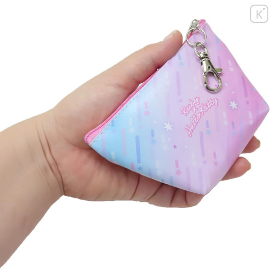 Japan Sanrio × Oshinoko Triangular Mini Pouch - Hello Kitty - 2