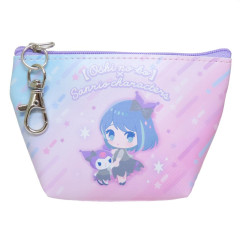 Japan Sanrio × Oshinoko Triangular Mini Pouch - Kuromi