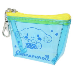 Japan Sanrio Clear Triangular Mini Pouch - Cinnamoroll / Little Angel