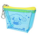 Japan Sanrio Clear Triangular Mini Pouch - Cinnamoroll / Little Angel - 1