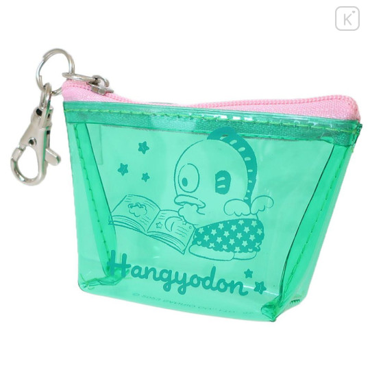 Japan Sanrio Clear Triangular Mini Pouch - Hangyodon / Little Angel - 1