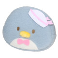 Japan Sanrio Fluffy Face Pouch - Tuxedo Sam / Retro Pale - 1