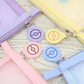 Japan Pokemon Flat Pouch - Pikachu / Mesh Pastel - 5