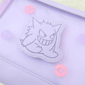 Japan Pokemon Flat Pouch - Gengar / Mesh Pastel - 4