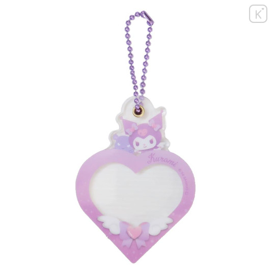 Japan Sanrio Acrylic Photo Keychain - Kuromi / Heart Twinkle Piece - 1