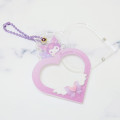 Japan Sanrio Acrylic Photo Keychain - Kuromi / Heart Twinkle Piece - 2