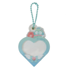 Japan Sanrio Acrylic Photo Keychain - Hangyodon / Heart Twinkle Piece